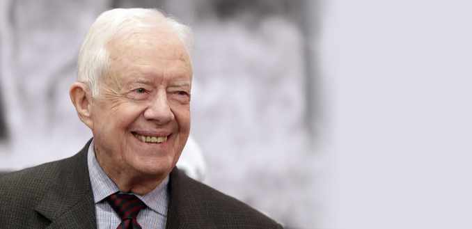 A photograph of Jimmy Carter smiling